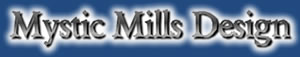 Image reading Mystic Mills Design and link to Home page